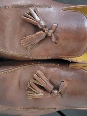 Campanile Sport Men’s Size 9 Brown Leather Tassel Loafers T2930S Original Box